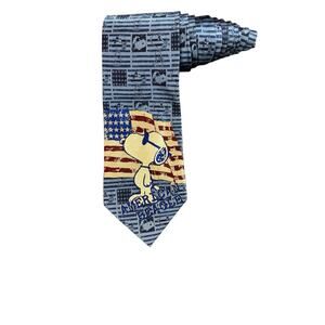 Peanuts 50th Anniversary American Beagle Snoopy Joe Cool Novelty Necktie